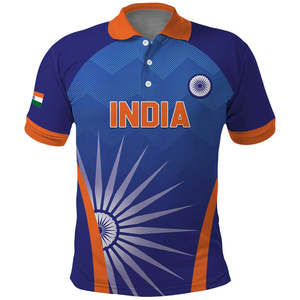 Inde Polo Swatantra Diwas Happy Indian Independence Day Custom Mens Knit Polo Shirts Short Sleve Print on Demand - Product Image 5