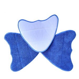 VAX Steam <b>Mop</b> Cover Blue Microfiber Twisted Braided Fabric 31x26cm Detachable <b>Replacement</b> Pad For Home Cleaning - Product Image 1