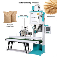 Machine d'emballage de sucre Ewinall DCS-50FE-C 50 kg avec mode de nettoyage manuel et alimentateur multi-étapes anti-agglomération pour sucre granulé