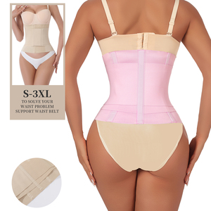 Grosir sabuk peramping pinggang sabuk olahraga dapat diatur Pink Belly <span class=keywords><strong>Wrap</strong></span> wanita korset pelangsing sabuk keringat pelatih pinggang - Product Image 3