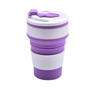 Botella de Agua Plegable de Silicona de 500 ml, Botella de Agua Portátil con Tapa Giratoria a Prueba de Fugas, Reutilizable - Product Image 6