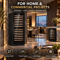 Armoire à vin personnalisée Minghou avec réfrigérateur, refroidisseur, armoire à vin réfrigérée, LED moderne