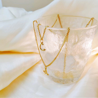 Collier chaîne cubaine minimaliste avec initiale et cœur EMANCO en acier inoxydable couleur or/argent 14 carats pour femme, idéal pour les fêtes et le quotidien