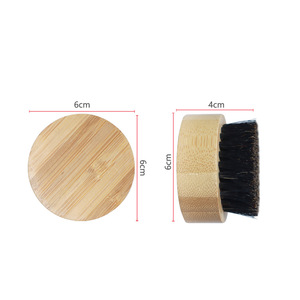 Sản Xuất Tùy Chỉnh Mềm Tre Bàn Chải Người Đàn Ông Của Khuôn Mặt Chăm Sóc Bàn Chải Nhỏ Bọt Làm Sạch Lông Tạo Kiểu Râu Bàn Chải - Product Image 3