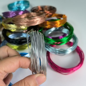 Filo Artigianale in Alluminio Multicolore da 0.8/1/1.5/2mm Filo Colorato in Alluminio per Bonsai, Gioielli e Componenti di Bigiotteria Metallica - Product Image 1