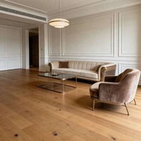 Plancher en bois composite massif à trois couches, spécialement conçu pour le chauffage par le sol, écologique, en chêne nordique, parquet contrecollé.