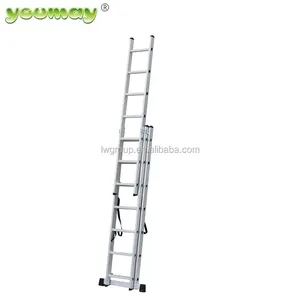 En131, venta al por mayor, <span class=keywords><strong>Escalera</strong></span> telescópica personalizada, <span class=keywords><strong>escalera</strong></span> telescópica <span class=keywords><strong>de</strong></span> <span class=keywords><strong>aluminio</strong></span> <span class=keywords><strong>de</strong></span> 424cm, <span class=keywords><strong>3</strong></span>*7 escalones - Product Image 6