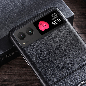 Funda para <span class=keywords><strong>Motorola</strong></span> <span class=keywords><strong>Razr</strong></span> 2022 Moto <span class=keywords><strong>Razr</strong></span> 40, Funda Magnética Plegable de Color Sólido de Lujo, Sensación de Piel Mate, Antigolpes - Product Image 4