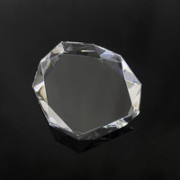 MH-J0885 de récompenses de trophée de plaque de cristal de verre clair blanc