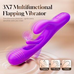 Vibratore 3 in 1 per Punto G con 7 Modalità di Vibrazione e 7 Modalità di Pulsazione, Giocattolo Sessuale Femminile, Stimolatore Clitorideo e del Capezzolo, Giocattolo Sessuale per Coppie - Product Image 1