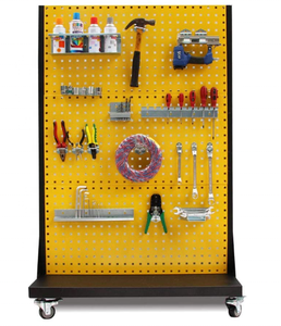 Accesorio de tienda minorista para gasolinera, tablero de clavija de metal, estantes de exhibición de pared, herramienta de pie para una organización eficiente - Product Image 2