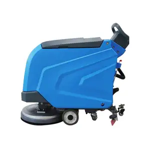 Commercial Battery Powered Walk Behind Hand Push Tile Vinyl Hardwood Hard Floor Machine Cleaner