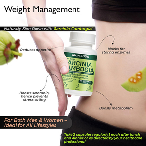 Garcinia Cambogia avec extrait à haute concentration, soutien naturel pour les objectifs de perte de poids et les niveaux d'énergie, étiquette privée OEM ODM - Product Image 6