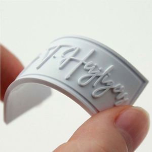 Patchs PVC souples transparents 3D personnalisés avec logo, gaufrage à chaud, patchs PVC vierges en caoutchouc silicone, patchs auto-agrippants en PVC - Product Image 2