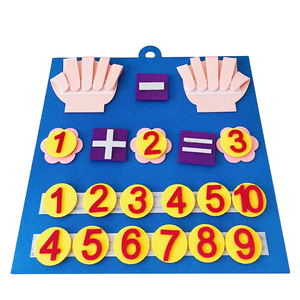 Venta al por mayor <span class=keywords><strong>de</strong></span> juguetes <span class=keywords><strong>de</strong></span> Aprendizaje Temprano fieltro matemáticas juguete fieltro dedo juguete conjunto para niños - Product Image 2