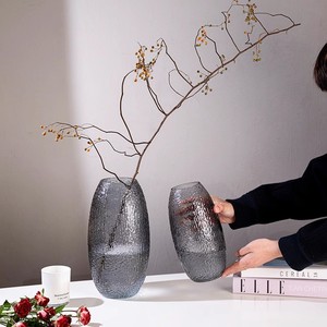 Jarrón de cristal de madera borracho de caballo de Sauce de dragón de alto valor nórdico, adornos de flores de lujo transparentes para sala de estar - Product Image 2