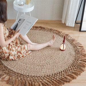 Mandala <span class=keywords><strong>Tapis</strong></span> demi-<span class=keywords><strong>rond</strong></span> <span class=keywords><strong>Tapis</strong></span> en fibres naturelles 2X3 Zone lavable 6X9 Petit <span class=keywords><strong>tapis</strong></span> <span class=keywords><strong>de</strong></span> <span class=keywords><strong>salle</strong></span> <span class=keywords><strong>de</strong></span> <span class=keywords><strong>bain</strong></span> gris Boho Bio 8X10 - Product Image 6