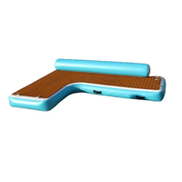 Plate-forme flottante gonflable d'air de piscine de dock de divan pour la marine
