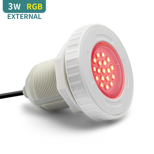 Chất Liệu ABS 3W 4 Dây RGB Điều Khiển Bên Ngoài IP68 Chống Thấm Nước 12V Nhỏ <span class=keywords><strong>Led</strong></span> Vinyl Spa Ánh Sáng Hồ Bơi - Product Image 1