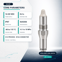 Interrupteur de niveau de liquide intelligent HK-50P pour boues et solides NPN NO+NC G1/2 M12A IP67 SUS304 12-30V DC