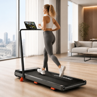 Tapis roulant compact électrique M7 pour la maison, entièrement pliable, moteur 3,0 HP, écran LCD, vitesse réglable, amortissement des chocs