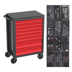 FIXMAN 188pcs 8 Drawer M1RM8 Workshop Tool <b>Cabinet</b> Steel Mechanical Metal Box with Trolley Garage Tool Cart - Product Image 2