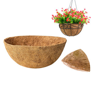 <span class=keywords><strong>Panier</strong></span> de Jardinière Suspendu <span class=keywords><strong>en</strong></span> Métal avec Chaîne Doublure <span class=keywords><strong>en</strong></span> Coco Cintre Fil Rond Décoration de Jardin Paniers Suspendus Intérieur Extérieur - Product Image 2
