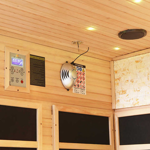 Canadian Hemlock /red Cedar Wooden Tradition Steam Sauna 4 <strong>Persons</strong> Cheap Best Sauna Room Factory <strong>Supplier</strong> - Product Image 4
