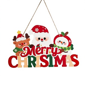Nouveaux ornements de Noël en bois de Chine pour la décoration murale intérieure, modèle <span class=keywords><strong>Z82</strong></span> - Product Image 1