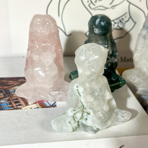 Fête des Mères Cristal Artisanat Cadeaux Spirituel <span class=keywords><strong>Nature</strong></span> Figurines Sculpture Cristal Naturel Déesse Statues <span class=keywords><strong>Mère</strong></span> de la Terre - Product Image 1