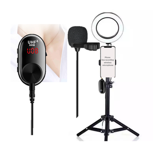Microfono Lavalier Wireless, microfono professionale per registrazione Video UHF compatibile per iPhone,iPad, Smartphone <span class=keywords><strong>Android</strong></span>, fotocamera DSLR - Product Image 4