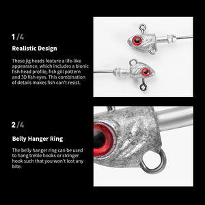 Señuelo <span class=keywords><strong>de</strong></span> arrastre <span class=keywords><strong>de</strong></span> agua dulce <span class=keywords><strong>de</strong></span> plomo Cross-border Blood Trough Bottom Fishing Far-Cast Simulation Fish-shaped Sea Bass - Product Image 3
