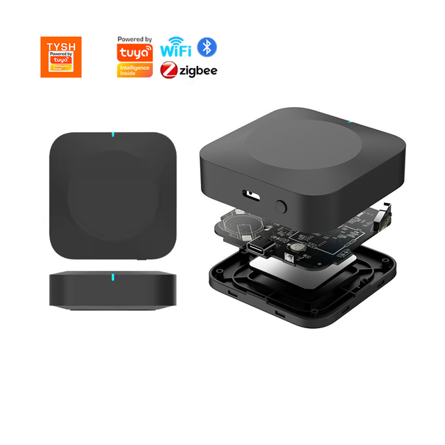 TYSH Tuya Multi Mode ZigBee+BLE5.0 Hub Wireless Smart Home & Hotel Appliances Remote Controller Bridge Alexa Control Gateway