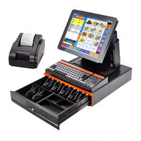 OEM 15,6 "pos-системы Windows10 I3 4gb64gb Pos Sistema терминал кассовый аппарат опционально принтер сканер ящик Pos машина