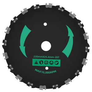 <span class=keywords><strong>Disque</strong></span> de 9 pouces Lames de brosse à dents de tronçonneuse Lame de débroussailleuse en acier Lame de scie à chaîne de 9 pouces DISC - Product Image 1
