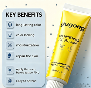 Crème anesthésiante apaisante Yugong. Micro-lames PMU à action rapide, effet désensibilisant cutané. Soins doux et durables. 10 ml - Product Image 2