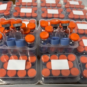 Third-Party Tested High Purity Cosmetic Grade GHK-Cu Lyophilized Blue Powder 500mg 1000mg <b>Vials</b> in Stock AHK-Cu Skin Care - Product Image 5