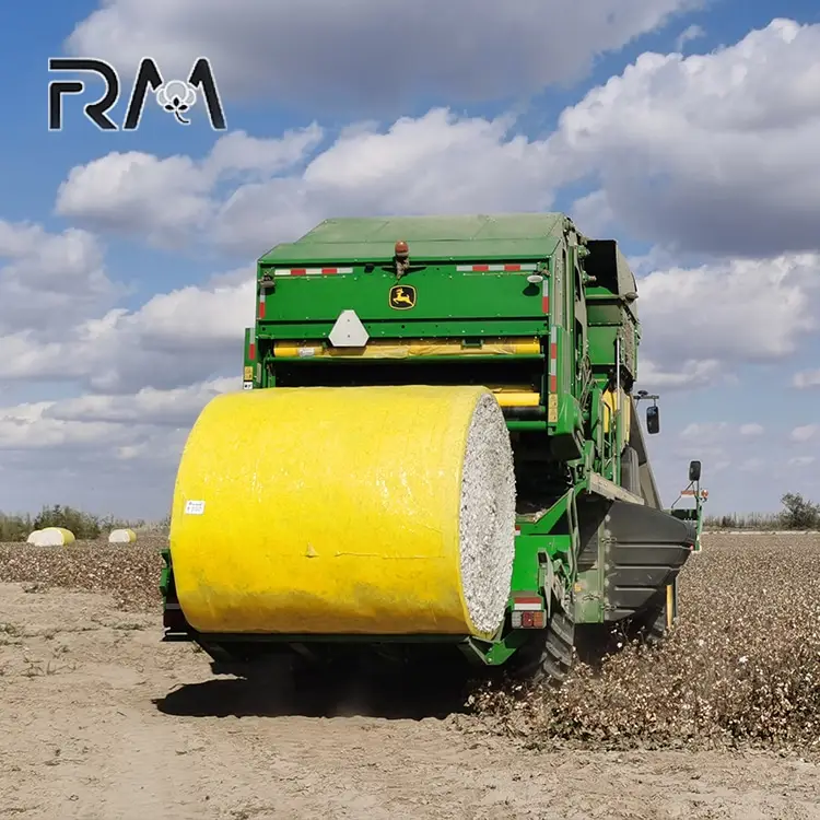 CP690 CP770 Cotton Picker Usado Cotton Bale Embalagem Wrap Film Cotton Picker Stretch Film Com Johnn Deer