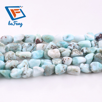 Perles de pierres précieuses Larimar bleu naturel en gros 8-10mm perles de pierre en vrac irrégulières pour la fabrication de bijoux
