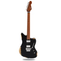 Guitarra Eléctrica de Acero con Cuerpo de Aliso Sólido, Mástil de Arce Flameado Tostado, Trémolo con Bloqueo Floyd Rose y Acabado VS200