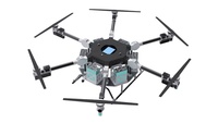 Pulvérisateur agricole UAV Shangfei à grande capacité, haute productivité, alimenté par batterie, construction en fibre de carbone pour utilisation agricole