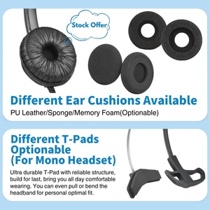 Lantronlife H50D Cao Cấp Nhà Máy Giá Cuộc Gọi Trung Tâm Tai Nghe Với Trong Dòng Điều Khiển Có Thể Điều Chỉnh Mic Bùng Nổ Cho PC Tai Nghe Điện Thoại - Product Image 4