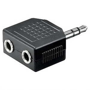 3.5mm Stereo <b>Audio</b> Adapter 1 Male to 2 Female <b>Splitter</b> for Headphones and Speakers - Product Image 2