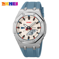 SKMEI Herren Multifunktionale Outdoor-Sportuhr Wasserdichte Digitale Uhr mit Aluminiumgehäuse und Silikonarmband Moment Beauty