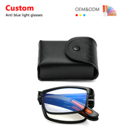 Lunettes de lecture pliables miniatures avec filtre anti-lumière bleue optique pour ordinateur et mobile