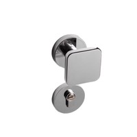Poignée de porte en bois vieilli de style américain ultra-minimaliste, carrée, silencieuse, magnétique, pour chambre à coucher, type split