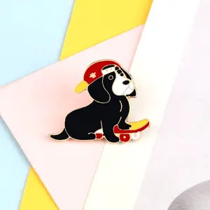 Factory Custom Plain Lapel Character Face Fox Brooch Enamel Pin