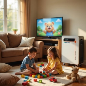 Esslucky 5kWh Batterie de stockage domestique tout-en-un murale ou sur pied 8000 cycles - Product Image 2