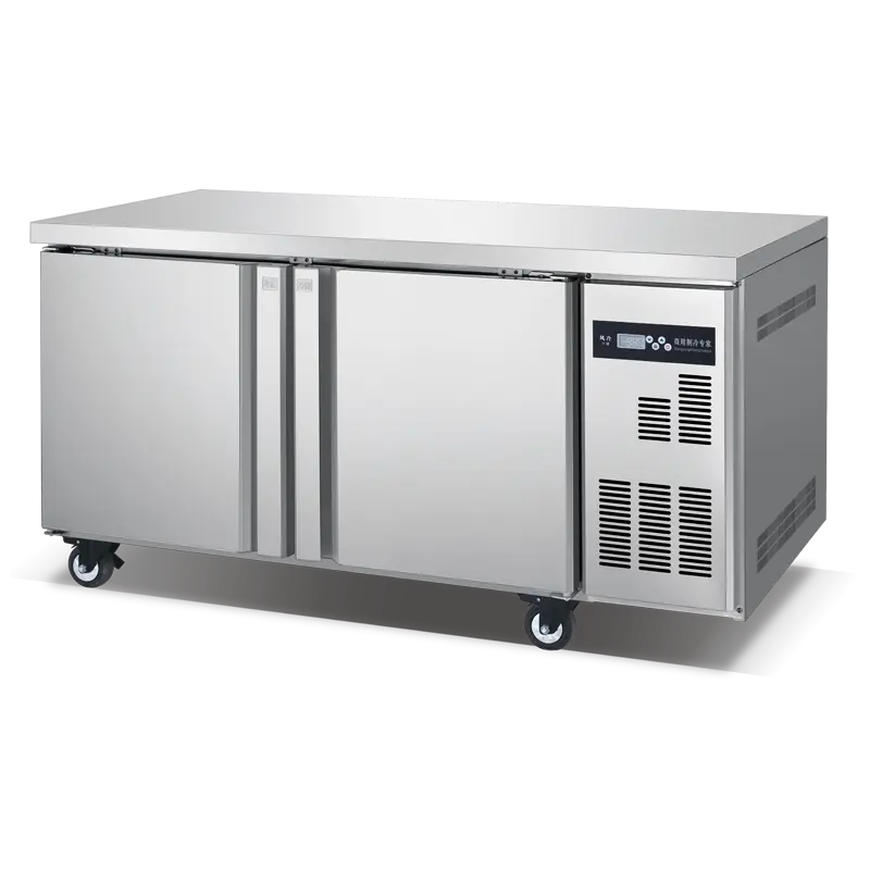 Mesa trabalho cozinha Equipamento refrigeração bancada Refrigerador Congelador Sob geladeira contador Undercounter Freezer