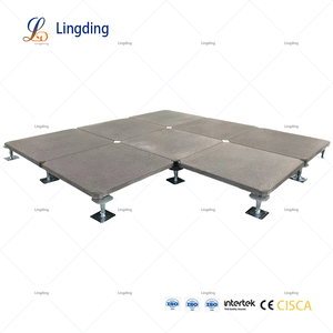 Prix usine Lingding GRC CementSystème de plancher d'accès surélevé pour les applications d'immeubles de bureaux Fiable ignifuge - Product Image 4